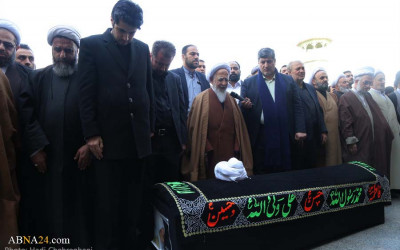 Secretary-General of AhlulBayt (a.s.) World Assembly attends at funeral c ( (36).jpg